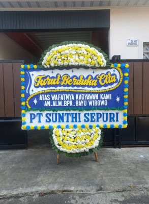 Papan Bunga Duka di Tubo